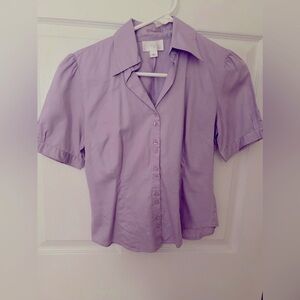 Ann Taylor LOFT Lilac colored women’s blouse